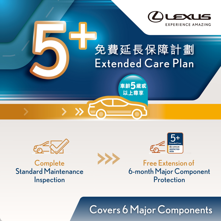 LEXUS免費主要組件延長保障計劃