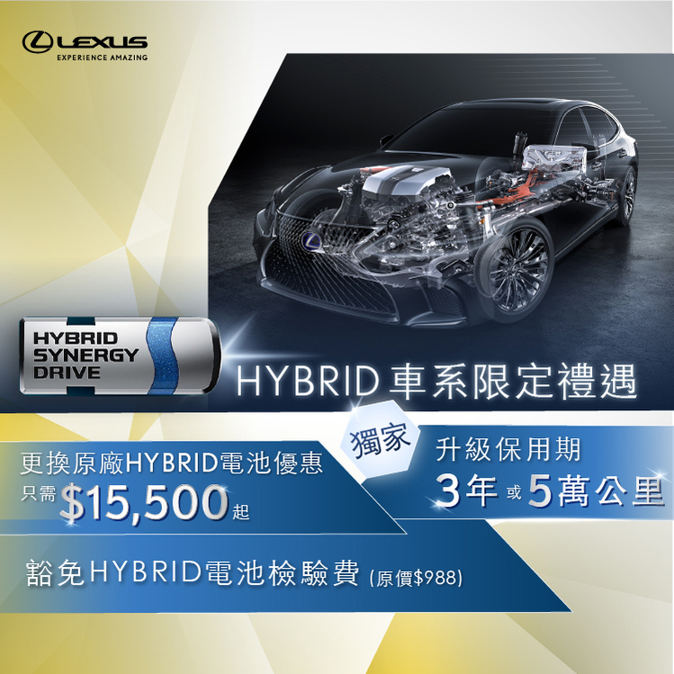 <Hybrid Series Offer> Battery Replacement Offer and Inspection Service